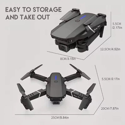 Hot E88Pro RC Drone 4K Professinal with 1080P Wide Angle Dual HD Camera Foldable RC Helicopter WIFI FPV Height Hold Apron Sell