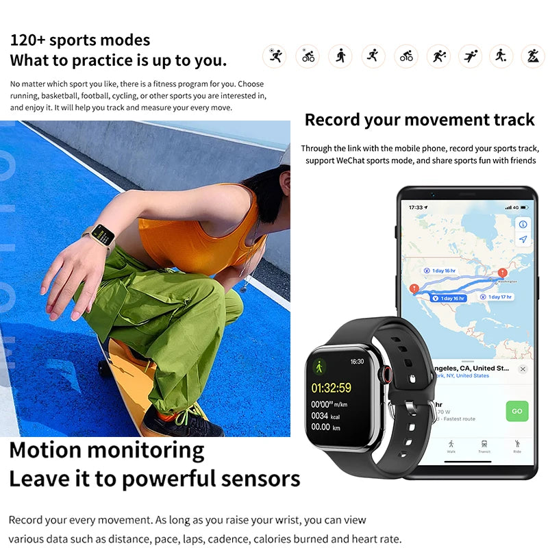 2025 New Series IW9 Watch 9 GPS Track Smart Watch Men Woman HD Bluetooth Call Waterproof Sports Smartwatch for Apple Android IOS