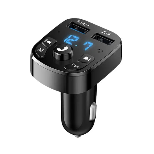 Car Mp3 Player Dual Usb Fast Charger Fm Bluetooth Receiver Bluetooth Compatible 5.0 Fm Transmitter Usb Flash Drive Plug Car Kit