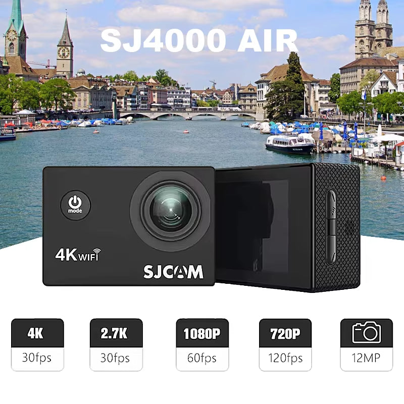 SJ4000 Air Action Camera with 4K Video 30M Waterproof 2.4G Wifi Sports Camera Action Cam Sports Camera Bicycle Motorcycles