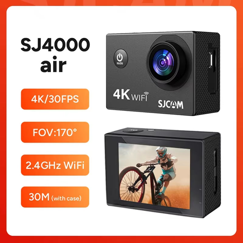 SJ4000 Air Action Camera with 4K Video 30M Waterproof 2.4G Wifi Sports Camera Action Cam Sports Camera Bicycle Motorcycles