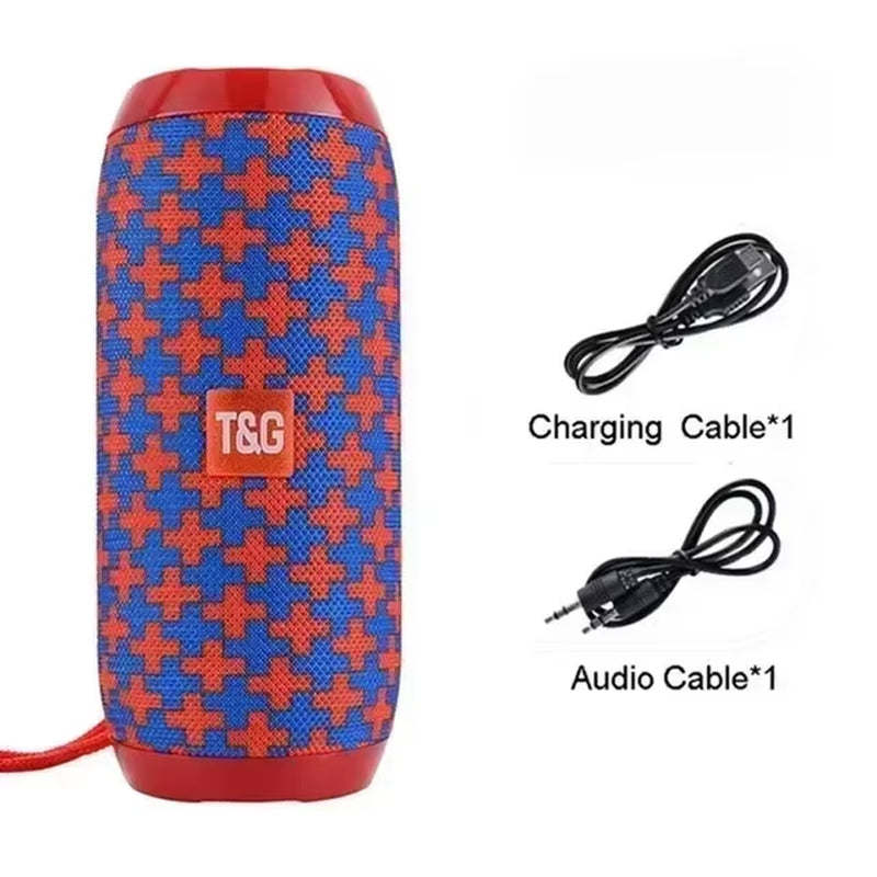 Portable Speaker Wireless Bluetooth-Compatible Subwoofer Outdoor Waterproof Loudspeaker Stereo Surround Support FM Radiotf